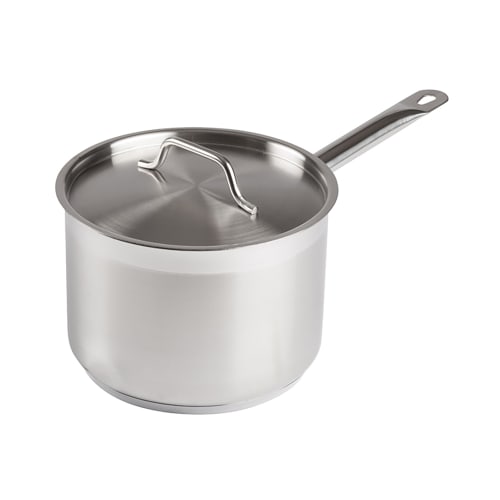 Winco Winware Sauce Pan with Cover 4.5 Quart, Stainless Steel
